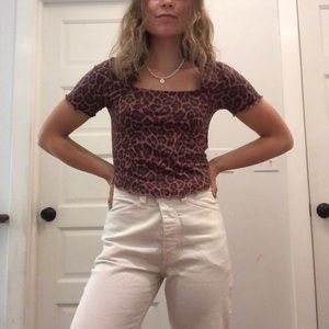 Cheetah print Outlaw top